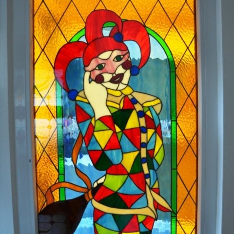 OKNO 120×60 cm, technika tiffany 2009
